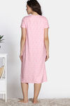 Zivame Sweetheart Diaries Knit Poly Mid Length Nightdress - Rose Shadow — thumbnail 4